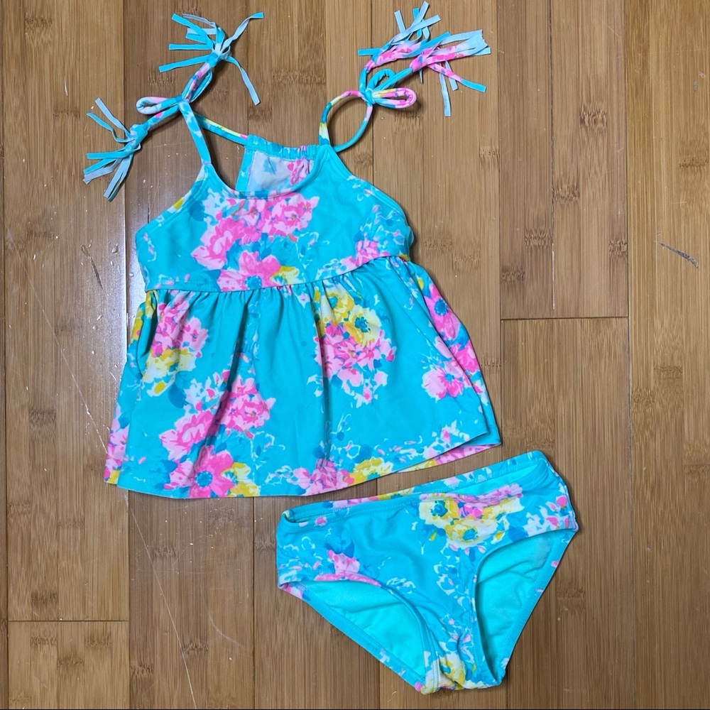 Hula Star Garden Dream Two-Piece Swimsuit MLT 2T